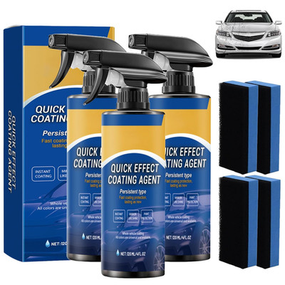 Quick Effect Car Coating Agent 3er Set Auto Kratzerentferner Spray Keramik