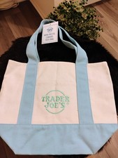 Trader Joe's - MINI Canvas Tote Bag - Blue - Spring 2026 - Limited Edition