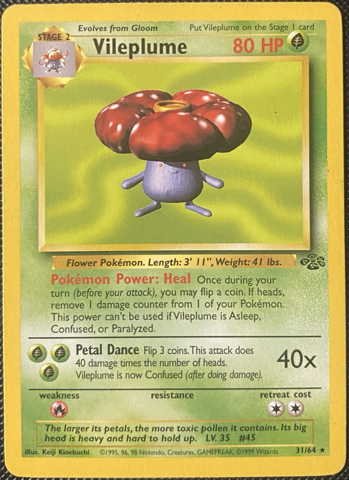 Vileplume 31/64 Jungle Regular - Pokémon Card