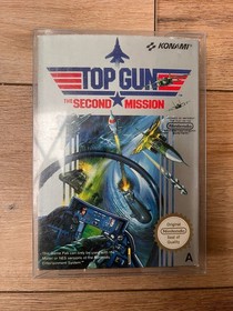 Top Gun: The Second Mission Nintendo Nes game, 1990 complete box, manual working
