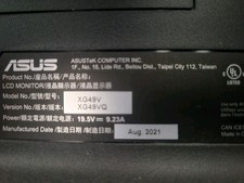  DAMAGED ASUS ROG Strix XG49VQ 49-inch Curved Monitor  NLR Monitor Stand