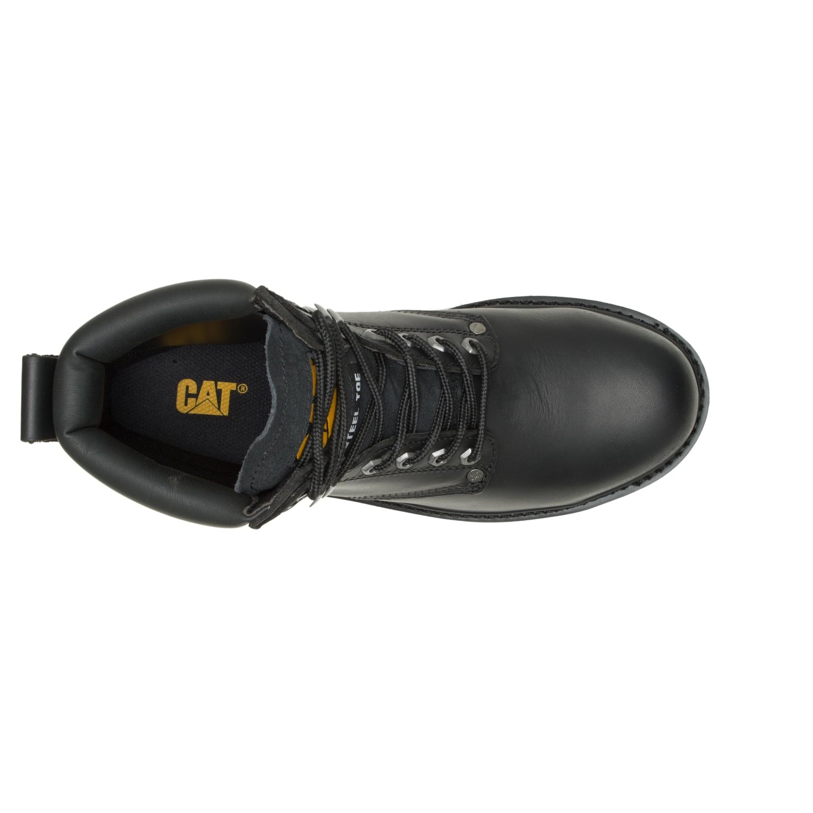 CAT Mens Second Shift Steel Toe Work Boot, Black, 9.5 image 7