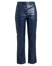 GUESS Faux Leather Trousers BNWT Navy Air Force Blue W24 Size 6