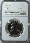 1957 50C Proof Franklin Half Dollar NGC PF67