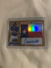 2024 Leaf Metal State Pride Orange Chandler Morris Auto 1/1  Virginia Cavaliers