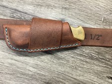 Buffalo Leather Folding Knife Sheath Buck 110 Size Sheath Only 