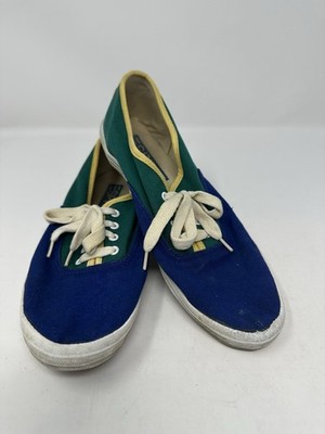 Esprit Canvas Sneakers Women Size 8 Color Block VTG