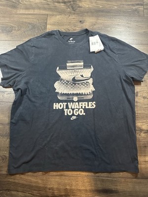 NIKE Hot Waffles To Go BLACK S/S T-SHIRT SZ: 4XL 4X XXXXL NWT
