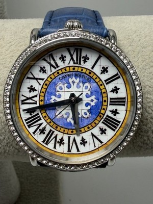 Capri First Royal Blue Retro Ladies Watch New Battery 38MM 7.5'' CW5619