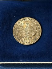 1972 Commemorative Germany 10 Mark Olympic Silver Coin  15.5 Grams .625 Silver