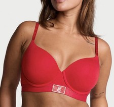 VICTORIA'S SECRET Bra 36 D THE T-SHIRT Shine Patch Lightly Lined PUSH UP