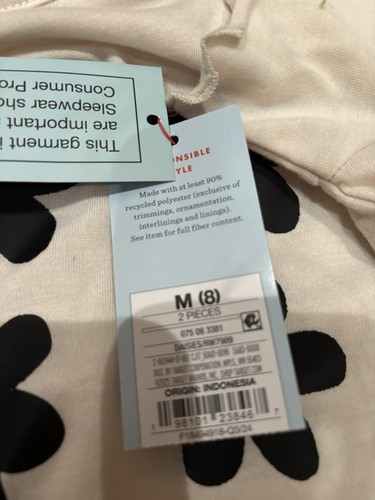 NWT Girls Two Piece Pajamas By Cat & Jack Sz 8 - Picture 5 of 5