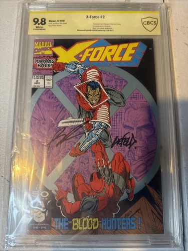 X-Force #2 9.8 Signed Rob Liefeld 2nd App Deadpool 1st App Weapon X W/ CHISEL!
