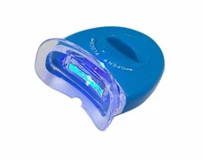 2 Pcs Mouth Teeth Bleaching Whitening Blue White LED Light with Batteries