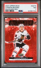 2023 UD DAZZLERS RED #DZ79 CONNOR BEDARD PSA 7