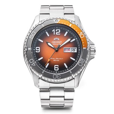 ORIENT Mako RN-AA0817Y Sport Mechanische Mandarin Orange Uhr