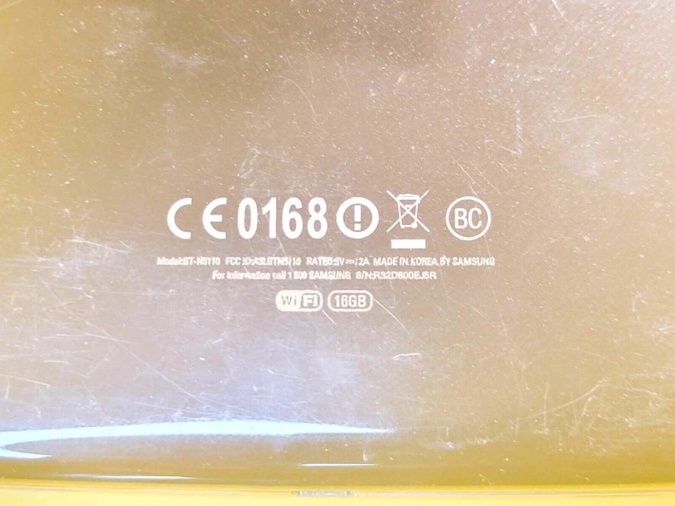 *CRACKED SCREEN* BLACK SAMSUNG GALAXY NOTE 8 GT-N5110 WIFI 16GB ANDROID TABLET - Image 4 of 4