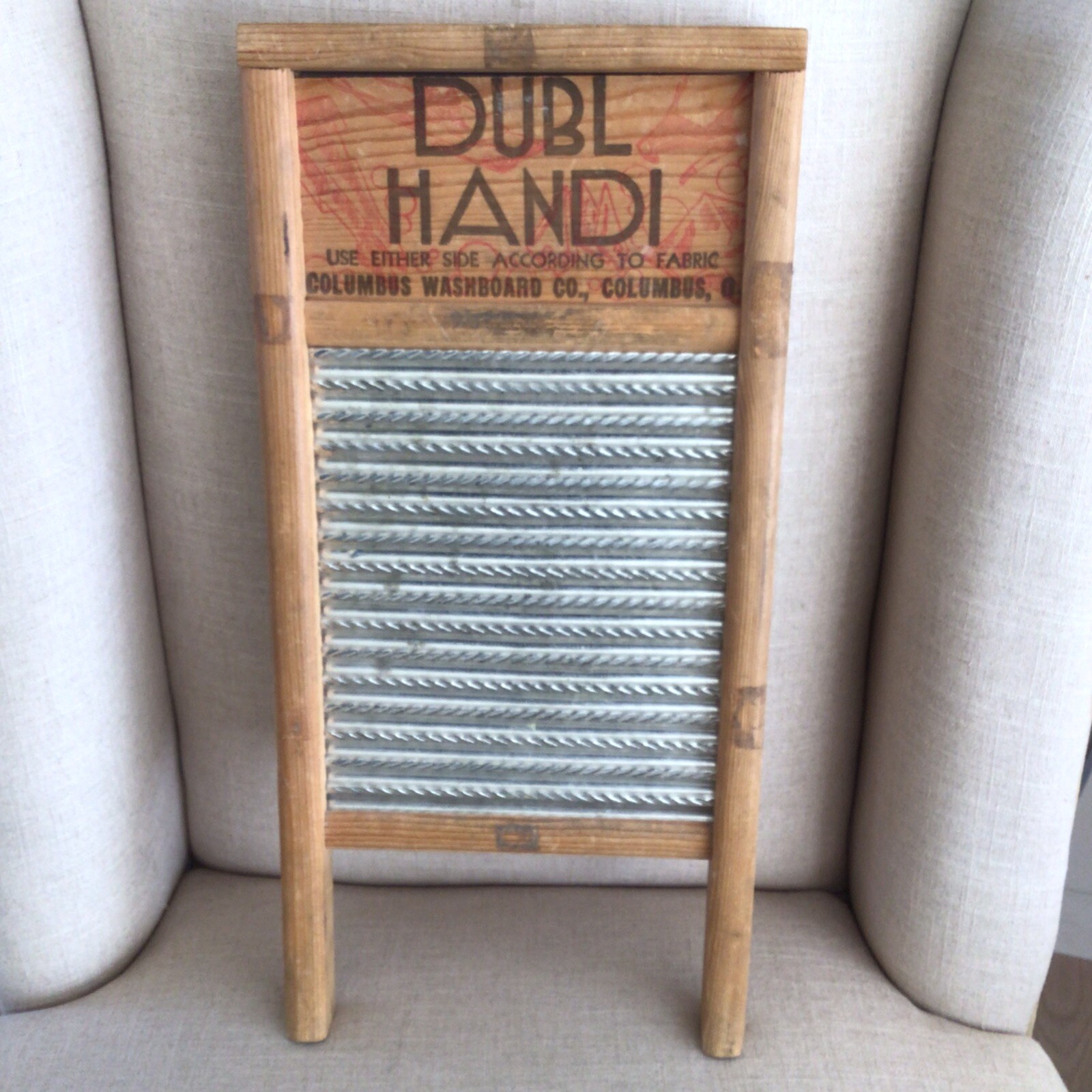 Vintage, DUBL HANDI Washboards (one each side), Columbus Washboard Co., Ohio eBay