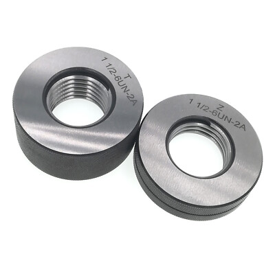 Thread Ring Gage 1''1/2-6 1''1/2-8 1''1/2-10 -18 1''1/2-20 UNEF 2A GO NOGO UN Gauge