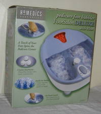 FootSalon Deluxe w. Heat Pedicure Foot Bubbler, HoMedics Body Basics, New in Box