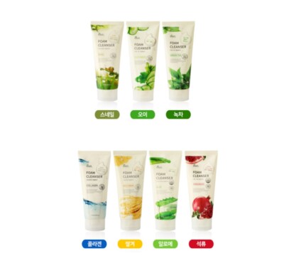 EKEL Foam cleanser 180ml 6oz  Snail/ Green tea / Cucumber / Aloe etc 7 type