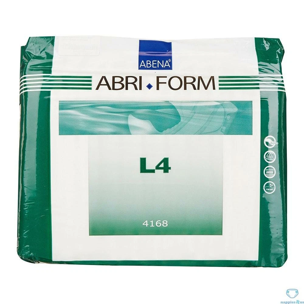 Abena 4168 Abri-form L4 X-Plus Absorbent Adult Brief Diaper Large Pack/12