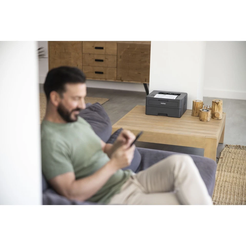 Brother HL-L2400DWE Laser Printer Dark Grey - Image 2 of 4