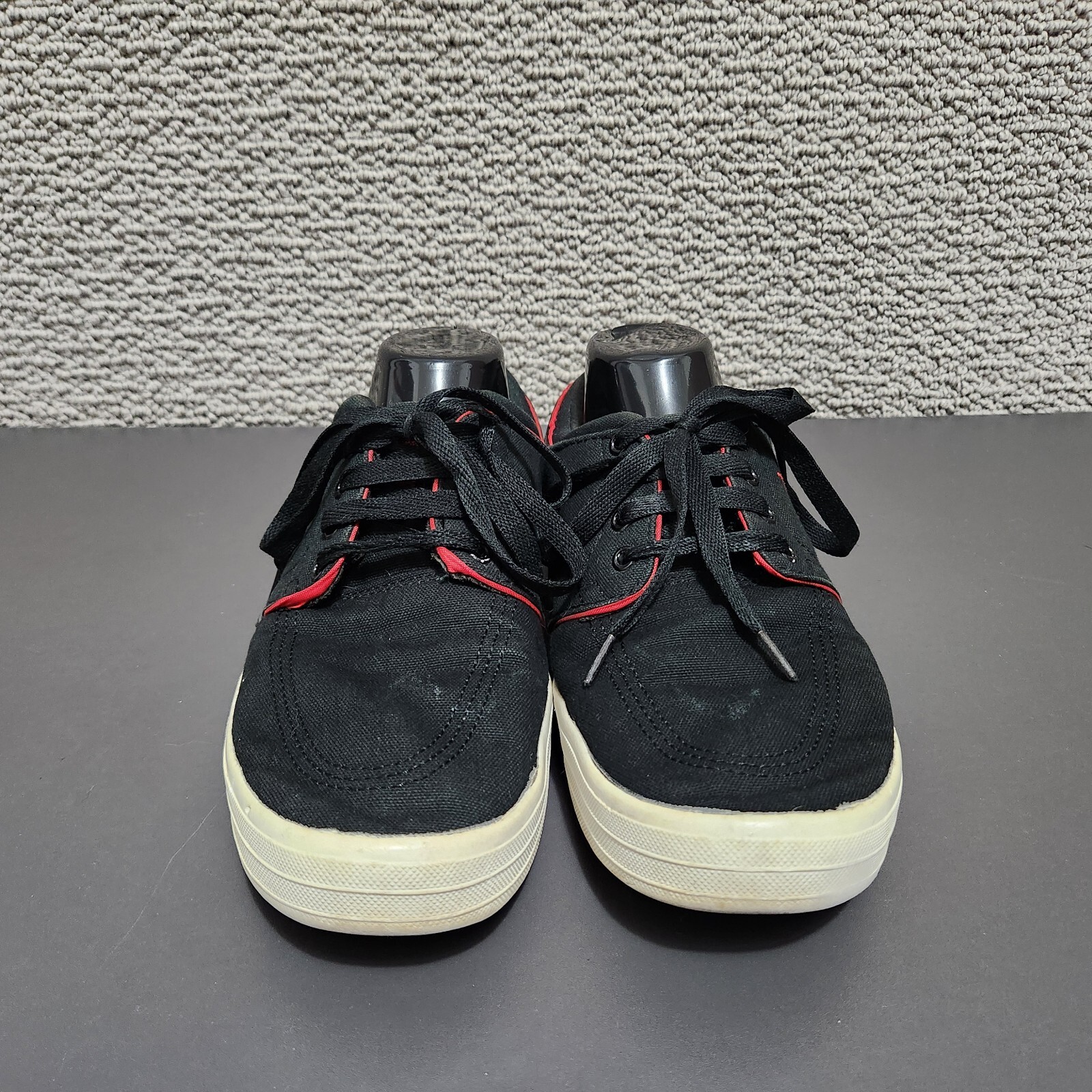 Polo Ralph Lauren scarpe basse da uomo Faxon nero rosso casual pony taglia 9