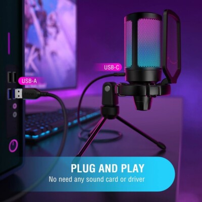 Ampligame Gaming Microphone Neu 5 V neu USB