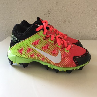 orange and black softball cleats