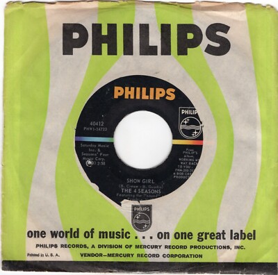 The 4 Seasons   Tell It To The Rain 1966 Philips Rock Strong VG Plays Clean