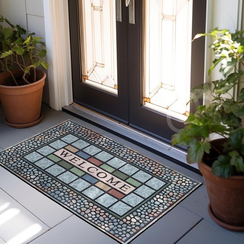 Elegant 24 x 36 Inch Heavy Duty Non-Slip Outdoor Doormat for High Traffic Areas - Picture 9 of 10
