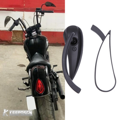 2X Teardrop Side Mirrors For Victory Vegas Kawasaki Vulcan Honda Shadow Suzuki