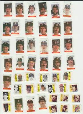 1983 Boston Herald Red Sox Stamps SET BREAK singles- Boggs, Yastrzemski,Williams