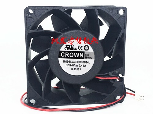 GroßesLuftvolumenKühlgebläseAGE08038B24L für Wechselrichter 24V 0,41A80*80*38mm - 第 1/2 張圖片