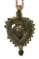 Antique Tribal Jewelry Hand Crafted Shivlinga Pendant Rare Collectible G18-22