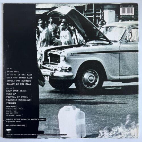 RAGE AGAINST THE MACHINE SELF TITLED VINYL LP 1992 DUTCH 1ST PRESSING NEAR MINT - Picture 2 of 11