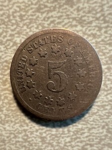 1868 Philadelphia Mint Shield Nickel