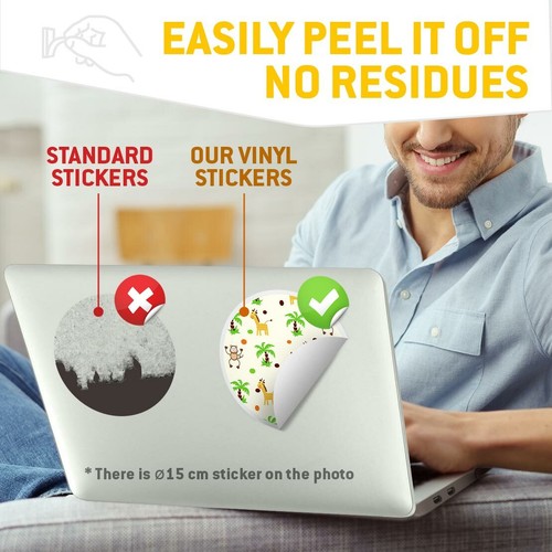 2 x Vinyl Stickers 20cm - Jungle Pattern Monkey Giraffe Palm Tree Boys #45449 - 第 4/8 張圖片