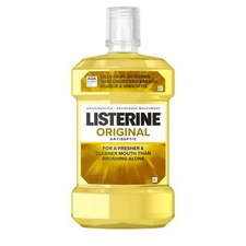 Listerine Original Antiseptic Mouthwash for Bad Breath & Plaque Oral Care, 1.5 L