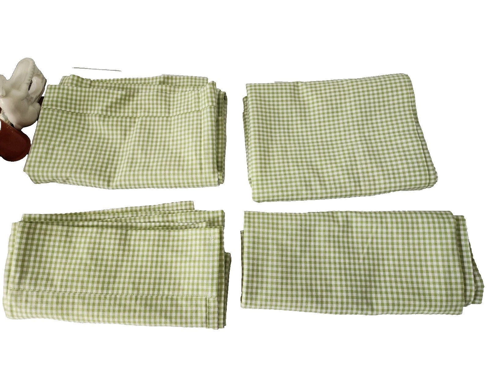 Pottery Barn Gingham Window Curtains & Drapes