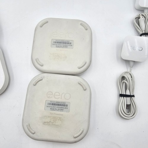 Eero Beacon WiFi Range Extender 350 Mbps D010001 & A01001 X4 & Pwr Przetestowane przewody - Zdjęcie 8 z 9
