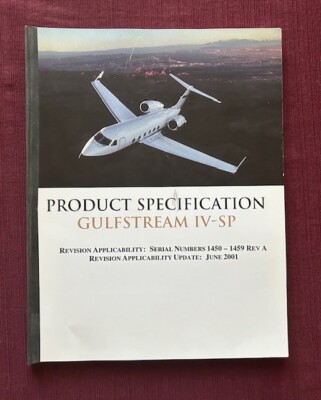 Gulfstream IV-SP Product Specification 2001 Booklet