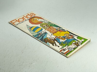 Vintage Florida Transportation Tourist Highway Street Local Map L2