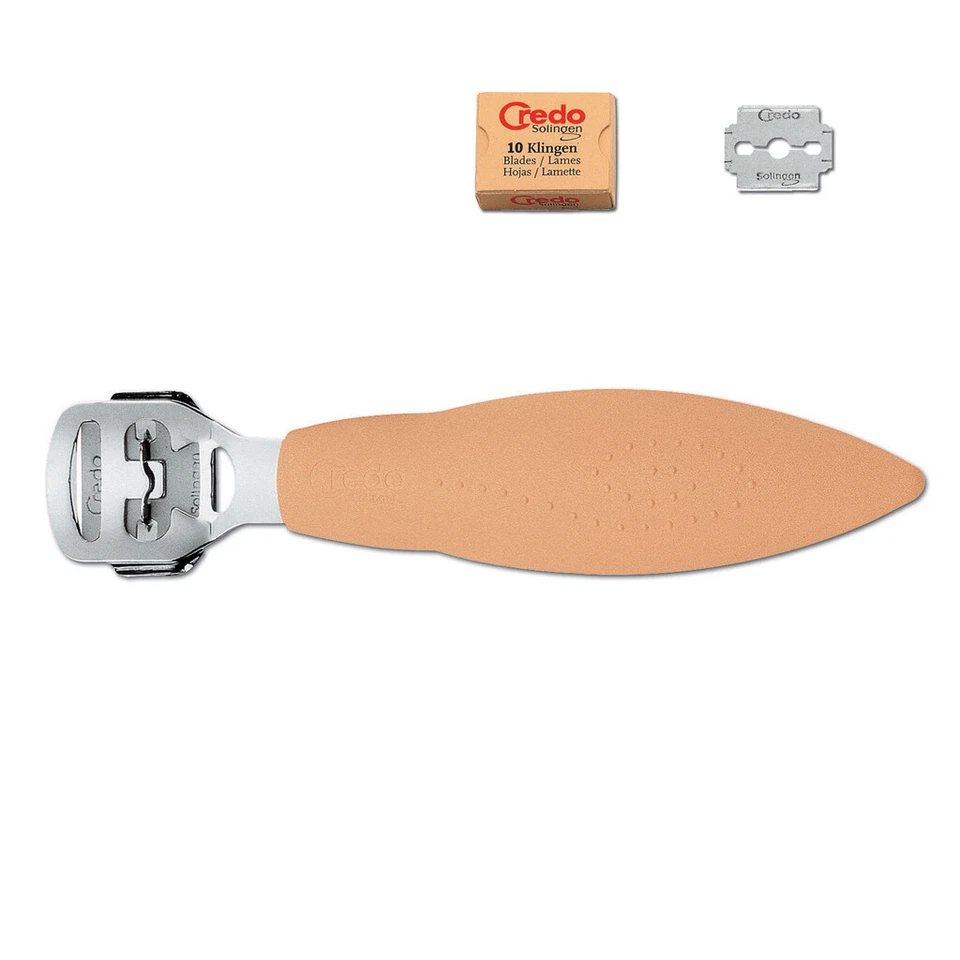 Credo coupe-calles professionnelles avec grattage + 10 lames pour manucure et... - Photo 1/1