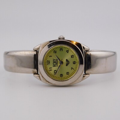 ROXY Quiksilver RX210 Silver Tone Quartz Women's Watch Sz. 6 1/2'' New Battery