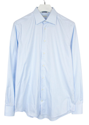 Suitsupply Traveller Slim Fit Formal Shirt Mens 41 / 16 Spread Collared Blue
