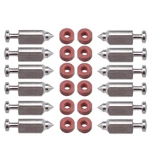 12X NEEDLE & SEAT FLOAT VALVE CARBURETOR KIT FITS BRIGGS & STRATTON 398188 83412