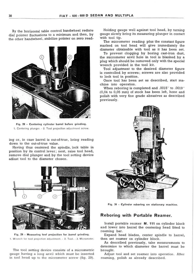 FIAT 600 SHOP MANUAL AND MAINTENANCE WORKSHOP BOOK PAPER REPRINT ENGLISH - Image 2 of 4