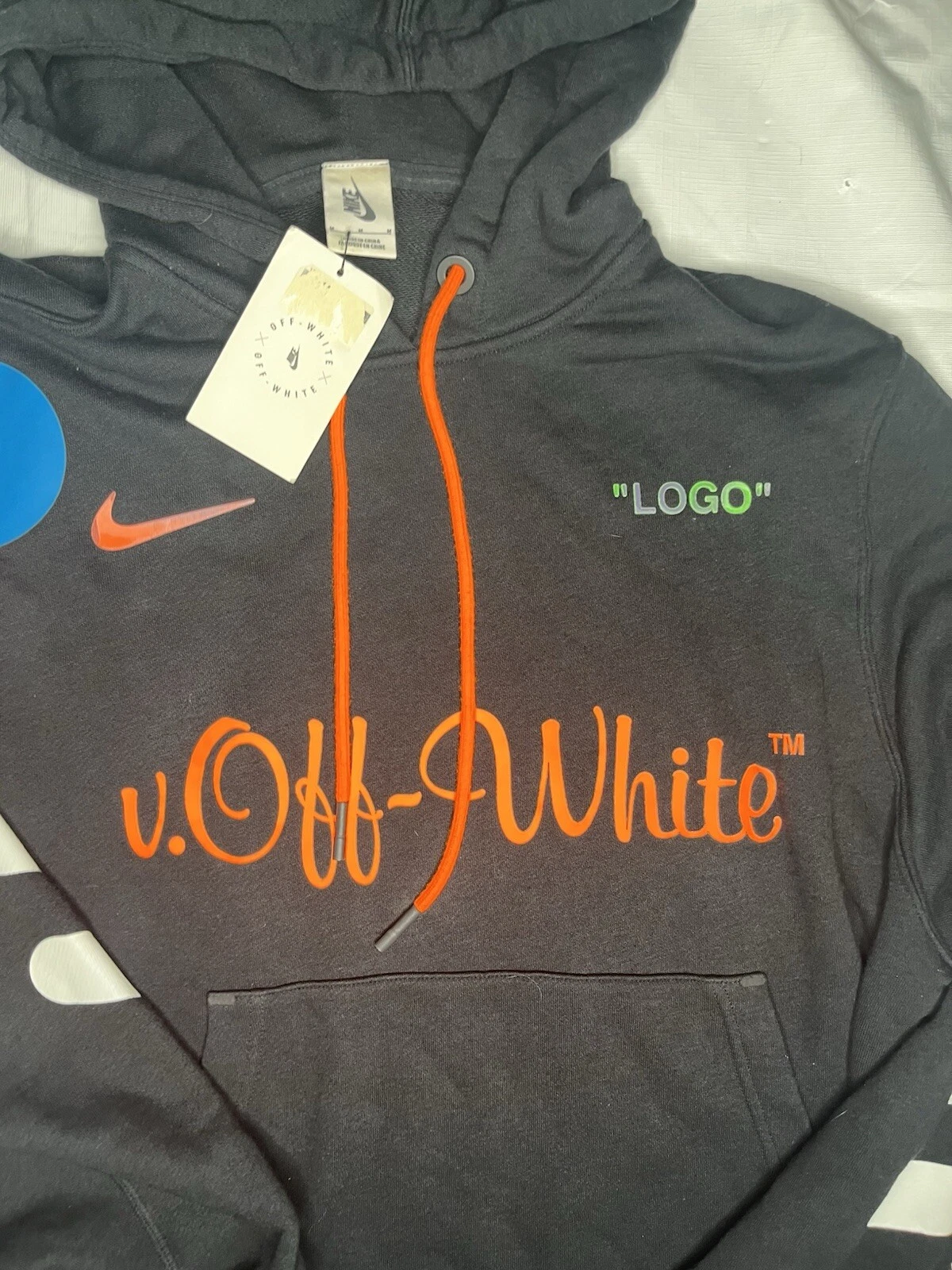 NikeLab x OFF WHITE Mercurial NRGX Felpa con Cappuccio Uomo Medium Nuova Autentica